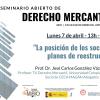 Miembros de IEDIS organizan el segundo Seminario Abierto de Derecho Mercantil 2025
