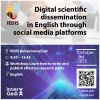 Abierta inscripción para el taller IEDIS impartido por el GI InterGedi: "Digital scientific dissemination in English through social media platforms"