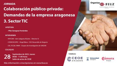 Los grupos de investación de IEDIS Educaviva y LegMIBIO participan en la Jornada “Demandas de la Empresa Aragonesa” dedicada al sector TIC 