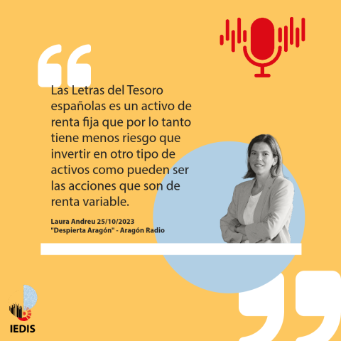 Laura Andreu, miembro de IEDIS, en Despierta Aragón de Aragón Radio.