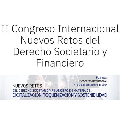  IEDIS colabora en el II Congreso Internacional sobre "Nuevos retos del Derecho societario y financiero en materia de digitalización, toquenización y sostenibilidad"