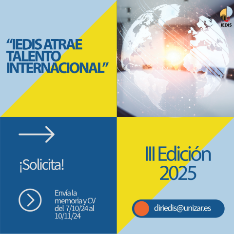 IEDIS lanza la III convocatoria de su programa  "IEDIS atrae talento internacional"